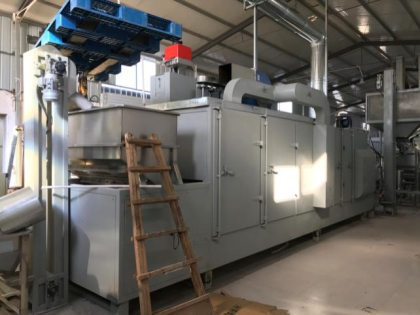 可可豆烘烤脱皮磨浆生产线