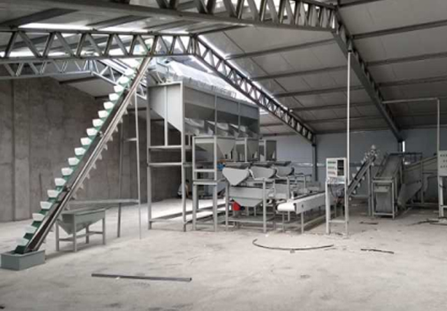 杏核榛子巴旦木开壳烘烤线